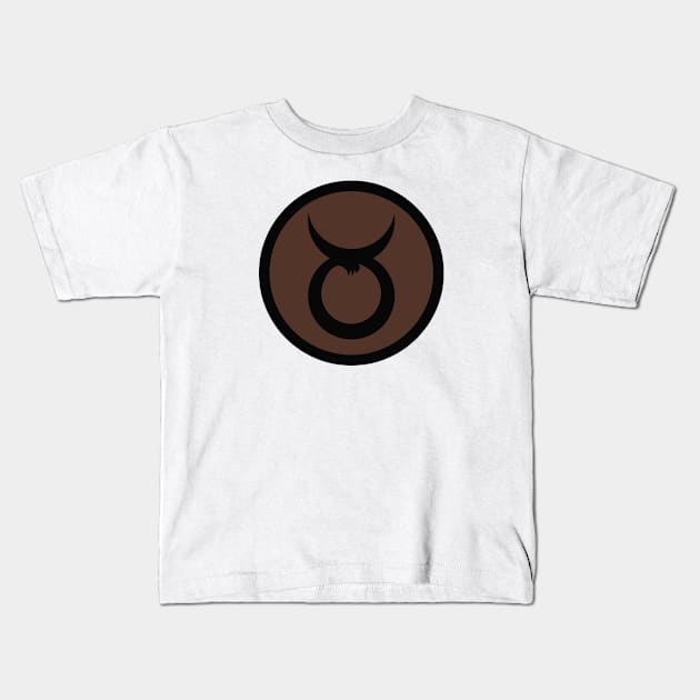 ZODIAC SERIES: TAURUS Kids T-Shirt by inksquirt